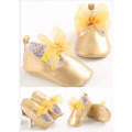 New arrival European style Fancy kid shoes toddler girl christmas shoes Lace Bow-knot Jelly party shoes 3- 12month